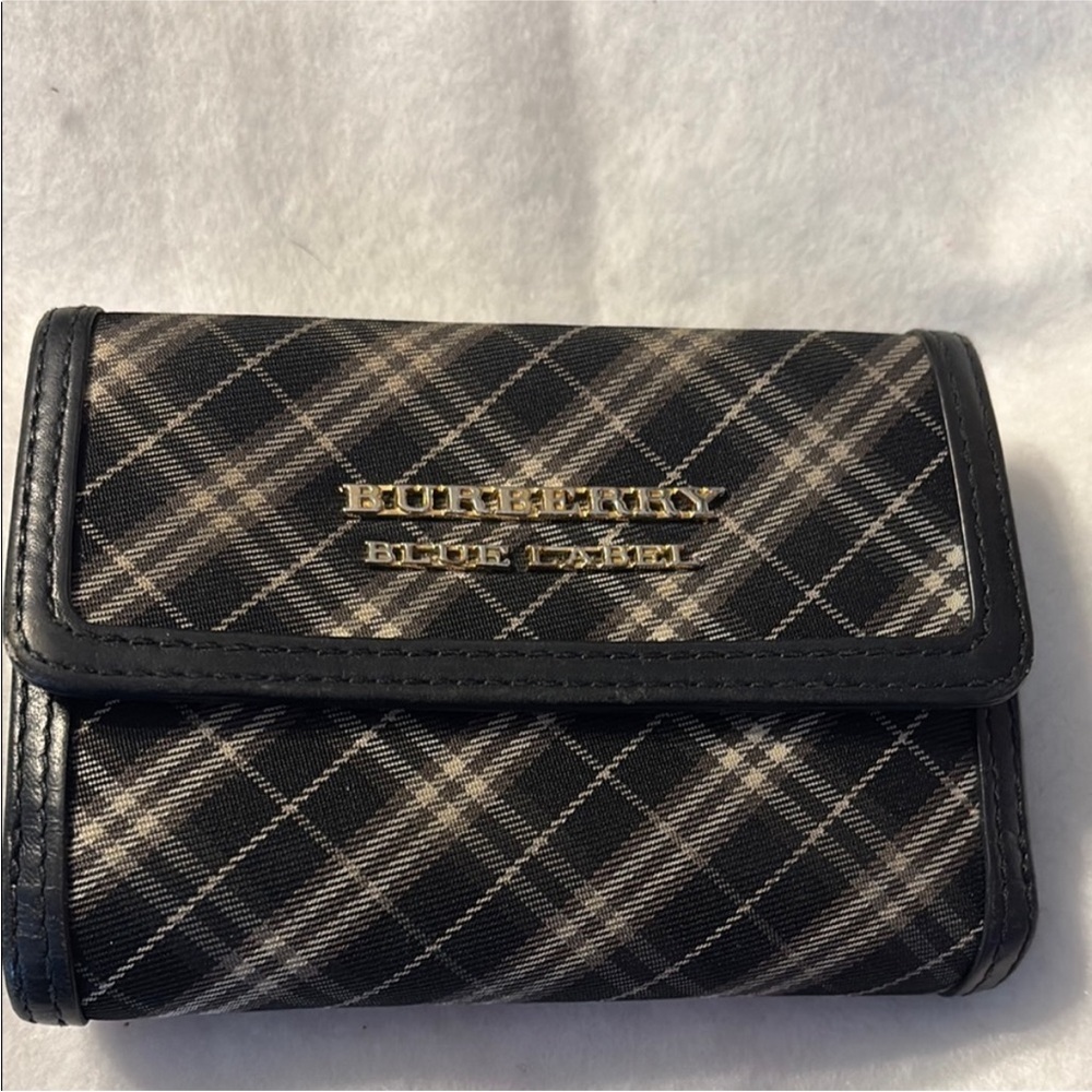 Burberry Black and Gray Wallet